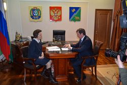 6 февраля состоялась рабочая встреча Натальи Комаровой с главой города Югорска 