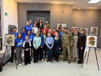 Выставка акварельных картин «Я вернусь!», посвященная участникам специальной военной операции и их семьям