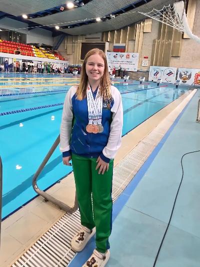 Екатерина Кибирева — призер первенства России по плаванию