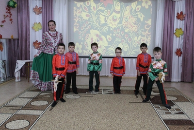 В детском саду «Снегурочка» состоялось торжественное посвящение воспитанников в казаки