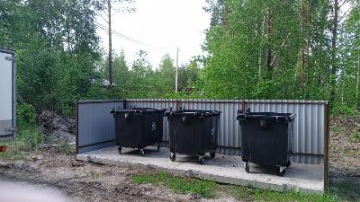 На Зелёной зоне оборудовали новые контейнерные площадки